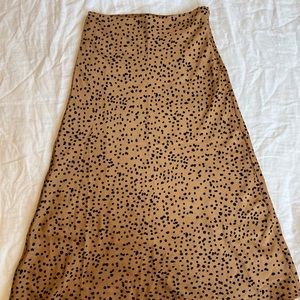 Stelen print A-line silky slip skirt xs